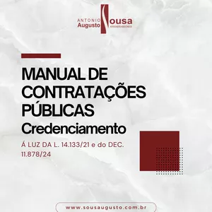 Imagem de capa para o Ebook Manual de Contratações Públicas - Credenciamento.
