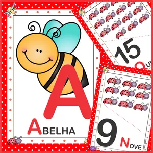 Imagem de capa para o Ebook ALFABETO E NUMERAIS ANIMAIS DE JARDIM