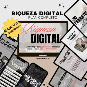 Imagen de portada para Ebook RIQUEZA DIGITAL  ( Estrategia de como ganar dinero de tus redes sociales sin ser influencer)