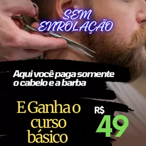 Imagem de capa para o Curso online Curso de barbeiro mais barato do Brasil 