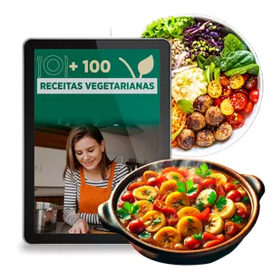 Imagem de capa para o Curso online +100 receitas para vegetarianos