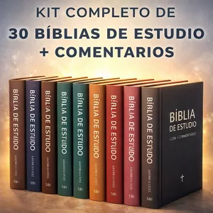 Imagen de portada para Ebook KIT COMPLETO DE 30 BIBLIAS DE ESTUDIO + COMENTARIOS