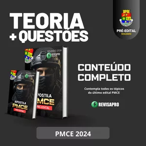 Imagem de capa para o Ebook APOSTILA PMCE 2024