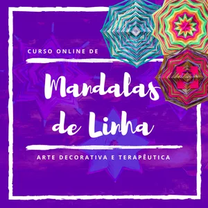 Imagem de capa para o Curso online Curso de Mandalas de Linha Essencial | Mila Mandalas