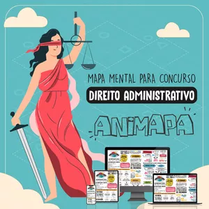 Imagem de capa para o Ebook Direito Administrativo para Concurso Público - Mapa Mental Esquematizado 