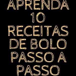 Imagem de capa para o Ebook Aprenda passo a passo 10 Receitas de Bolo