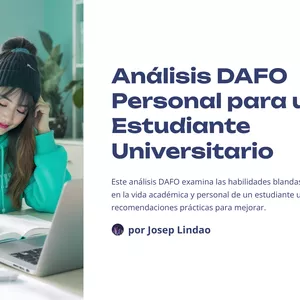 Imagen de portada para Ebook Análisis DAFO Personal para un Estudiante Universitario