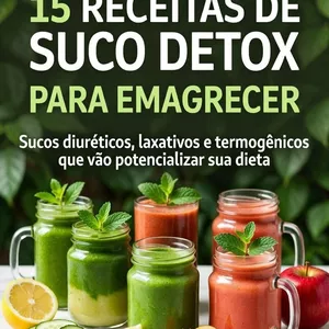 Imagem de capa para o Ebook Um guia estratégico de sucos detox com ação diurética, laxante e termogênica.