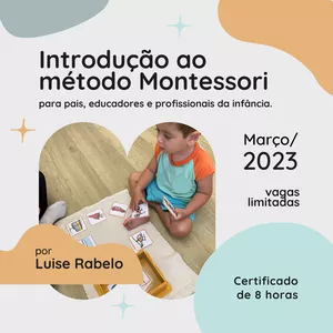 Imagem de capa para o Evento online Introdução ao método Montessori