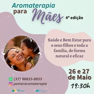 Imagem de capa para o Evento online Aromaterapia para Mães