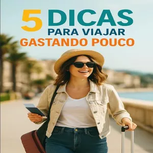 Imagem de capa para o Ebook 5 Dicas para viajar gastando pouco