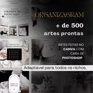 Imagem do curso Templates Editáveis Canva - Organizagram