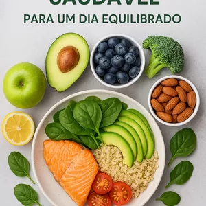 Imagem de capa para o Ebook Alimentação saudável para um dia equilibrado