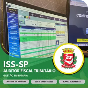 Imagem do curso Planilha do Aprovado - ISS-SP - Auditor Fiscal Tributário - Gestão Tributária
