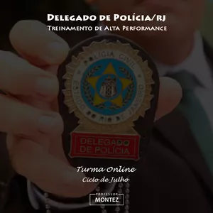 Imagem de capa para o Curso online Delegado de Polícia Civil do RJ - Julho/21