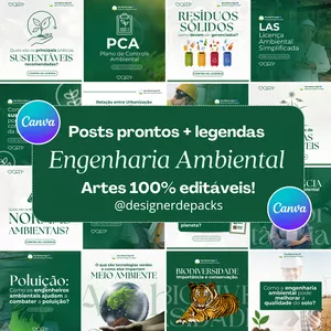 Imagem do curso CANVA PACK ENGENHEIRO AMBIENTAL