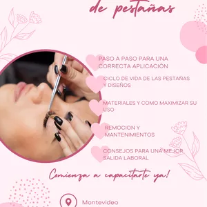 Imagen de portada para Curso online CURSO COMPLETO EXTENSIONES DE PESTAÑAS 