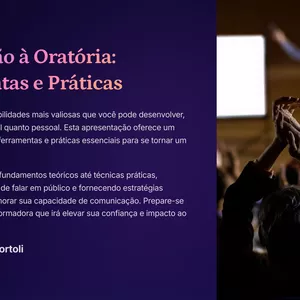 Imagem de capa para o Ebook Introdução à Oratória: Ferramentas e Práticas