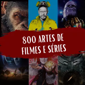 Imagem de capa para o Ebook 800 Artes de Filmes e Séries em Alta Resolução