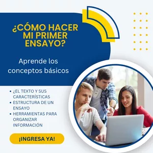 Imagen de portada para Curso online ¿Cómo hacer mi primer ensayo?
