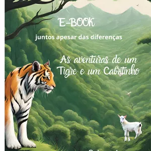 Imagem de capa para o Ebook E-book infantil " As aventuras de um Tigre e um cabritinho"