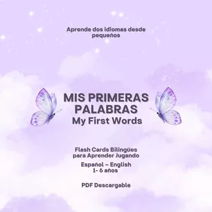 Imagen de portada para Ebook Mis Primeras Palabras | My First Words (Flash Cards Español e English en PDF)