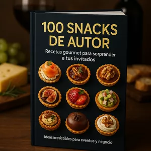 Imagen de portada para Curso online +100 Snacks de Autor: Recetas Gourmet para Impactar