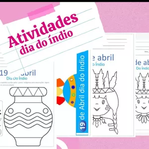 Imagem de capa para o Ebook Atividades dia do índio para Educação Infantil
