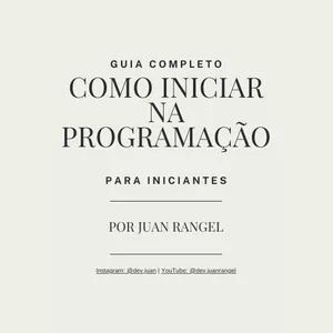Imagem de capa para o Ebook Guia completo - Como iniciar na programação