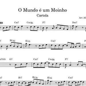 Imagem de capa para o Ebook O Mundo é um Moinho (Cartola) - Partitura para instrumentos em Mi Bemol