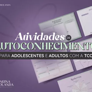 Imagem de capa para o Ebook Atividades de Autoconhecimento para adolescentes e adultos com TCC
