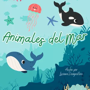 Imagen de portada para Ebook Libro Coloreo - Animales del Mar