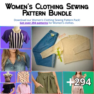 Cover image for Online course Women's Clothing Sewing Patterns | PDF Digital Fashion Templates Bundle
