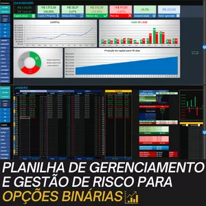 Imagem de capa para o Curso online Planilha de gerenciamento e gestão de risco para opções binárias 2022