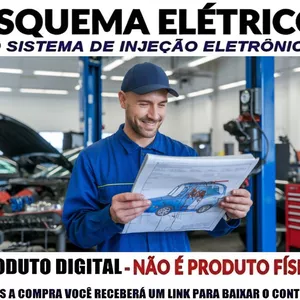 Imagem de capa para o Ebook ﻿Esquema Elétrico da Injeção Eletrônica Chery S18 1.3 Flex 66 e 67 KW SQR473F ano 2012
