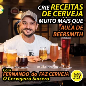 Imagem de Crie Suas Próprias Receitas de CERVEJA! - MUITO MAIS DO QUE AULA DE SOFTWARE CERVEJEIRO criado por Faz Cerveja na hotmart