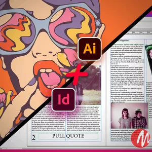 Imagem de capa para o Curso online Adobe Illustrator e Indesign
