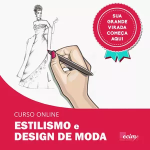 Imagem de Curso Online de Estilismo e Design de Moda criado por Ecim Cursos Online na hotmart