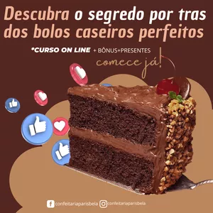 Imagem do curso Bolos Caseiros Perfeitos