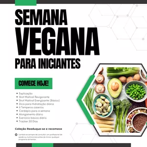 Imagem de capa para o Ebook Semana Vegana para Iniciantes - Descubra o Poder da Alimentação Baseada em Plantas!