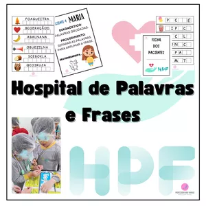 Imagem de capa para o Ebook HOSPITAL DE PALAVRAS E FRASES