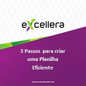 Imagem de capa para o Ebook Ebook 3 Passos para criar uma planilha Eficiente
