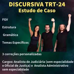 Imagem de capa para o Curso online Discursiva TRT-24 - Banca FGV