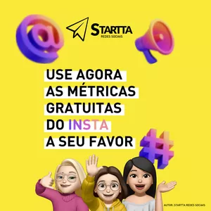 Imagem de capa para o Ebook USE AGORA AS MÉTRICAS GRATUITAS DO INSTAGRAM A SEU FAVOR