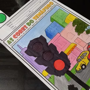 Imagem de capa para o Ebook 🚦 Atividade Interativa: As Cores do Semáforo 
