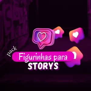 Imagem de capa para o Curso online Pack de Figurinhas para Storys