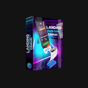 Imagem de capa para o Curso online Landing Page com o Canva