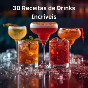 Imagem de capa para o Ebook 30 Receitas de Drinks Incríveis