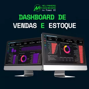 Imagem de capa para o Curso online Curso de Power BI - Dashboard de Estoque e Vendas