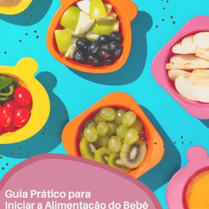 Imagem de capa para o Ebook Guia Prático para Iniciar a Alimentação do Bebê - Introdução Alimentar